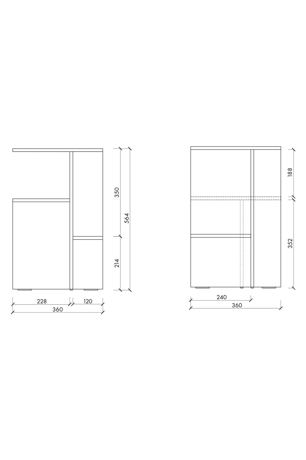 Atik Bedside Table - THAT COOL LIVING