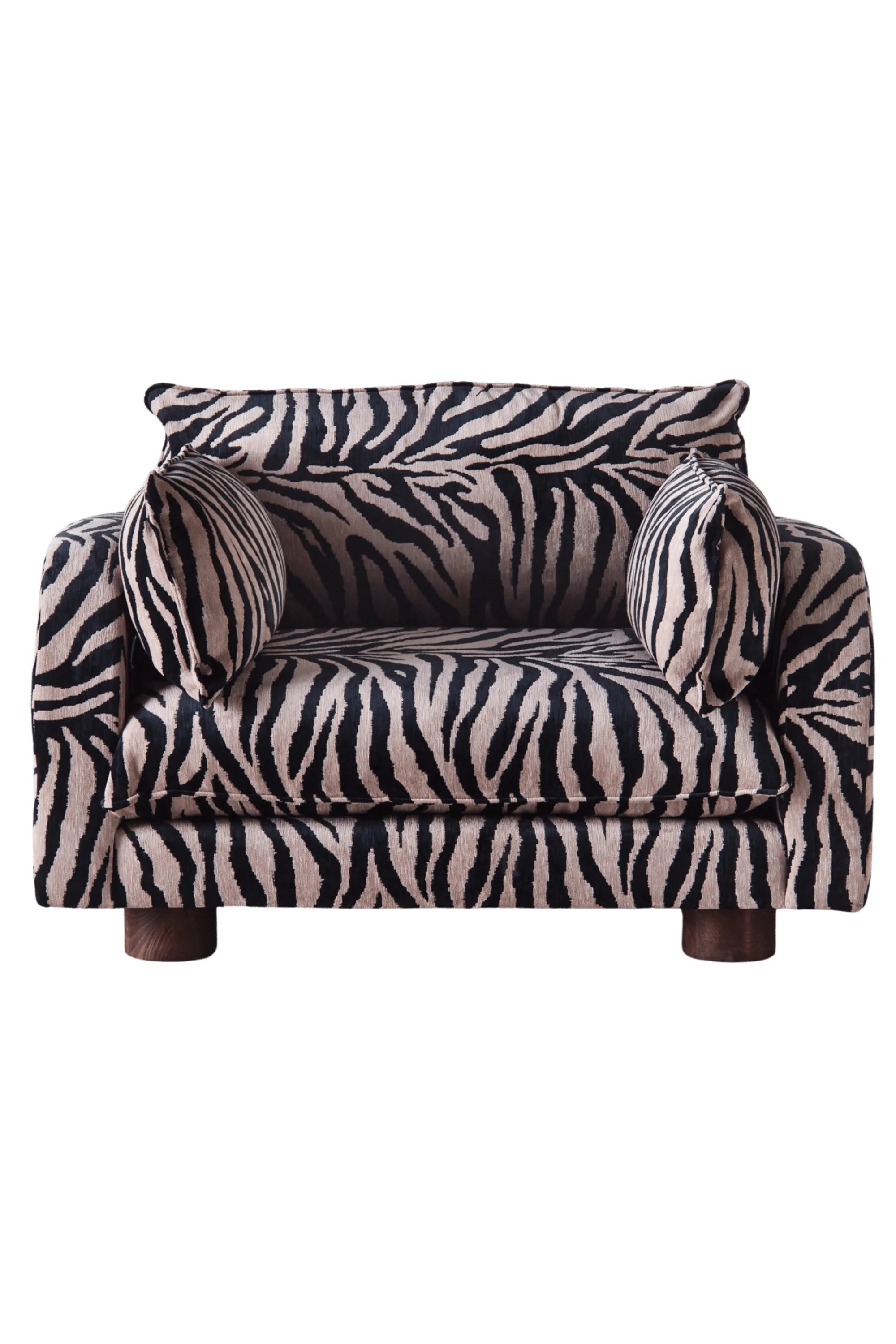 Miles Love Seat Zebra