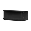 Lina Shelf in dark walnut finish with sturdy metal frame and floating shelves