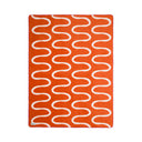 Cozy orange-colored Swirl Throw Blanket