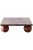 Sphere Square Sofa Table Dark Emperador - THAT COOL LIVING