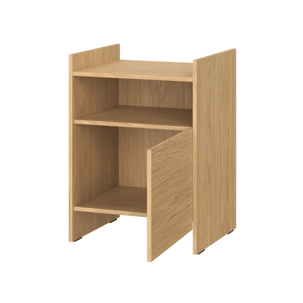 Minimalist Toopt Bedside Table with Sliding Tray and Hidden Compartment