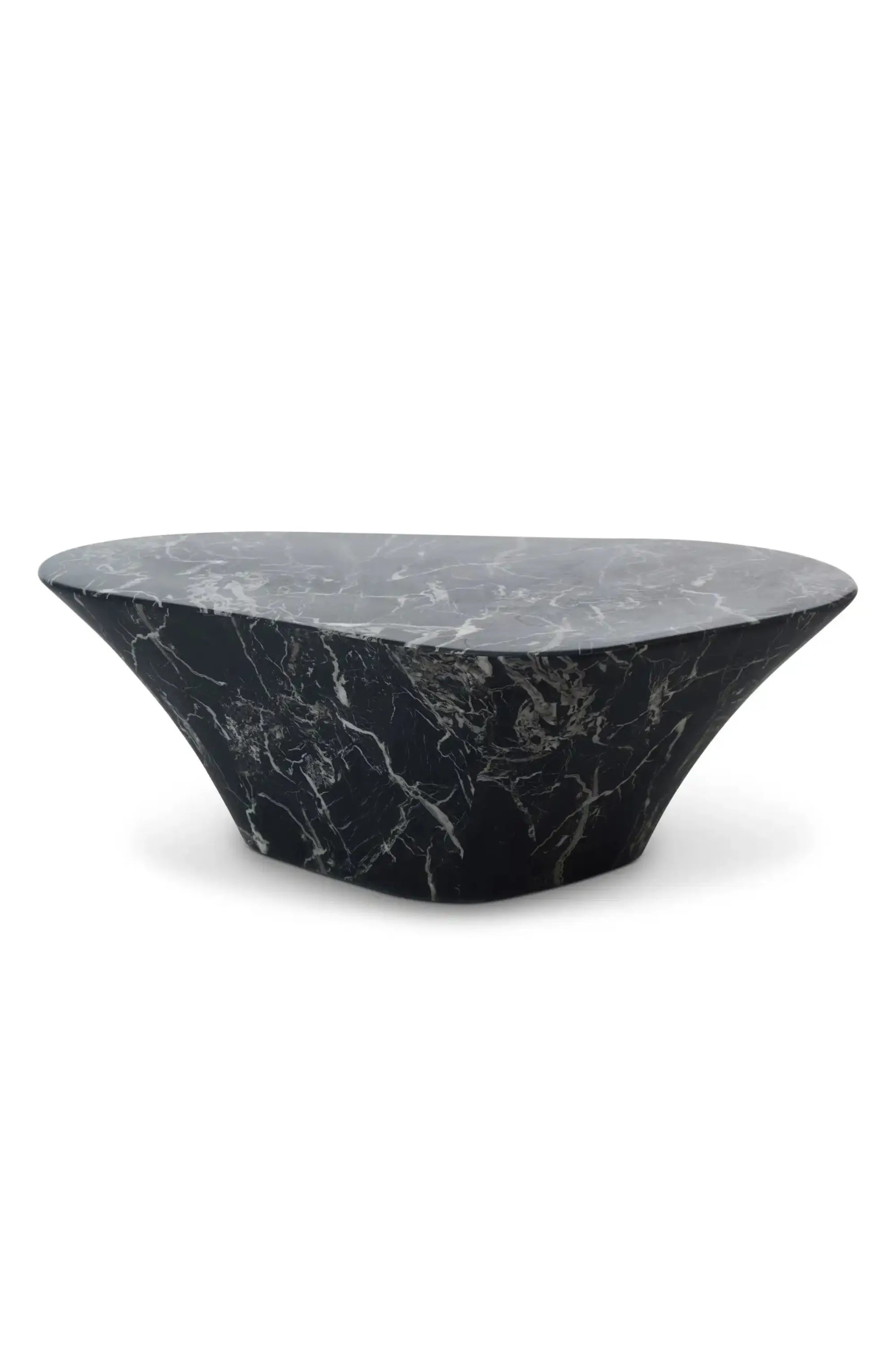 Oval Marble Look Coffee Table - THAT COOL LIVING
