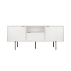 Minimalist sideboard made of high-quality wood with metal legs