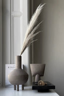 Handcrafted ceramic vase in the shape of a charming fat duck