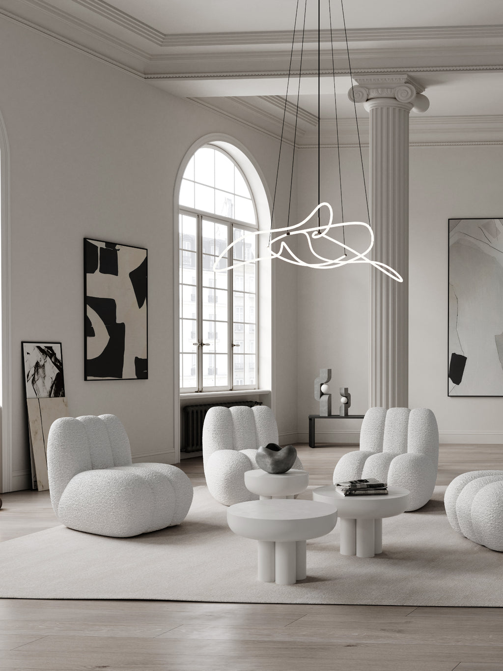 Sitting Man Floor Lamp