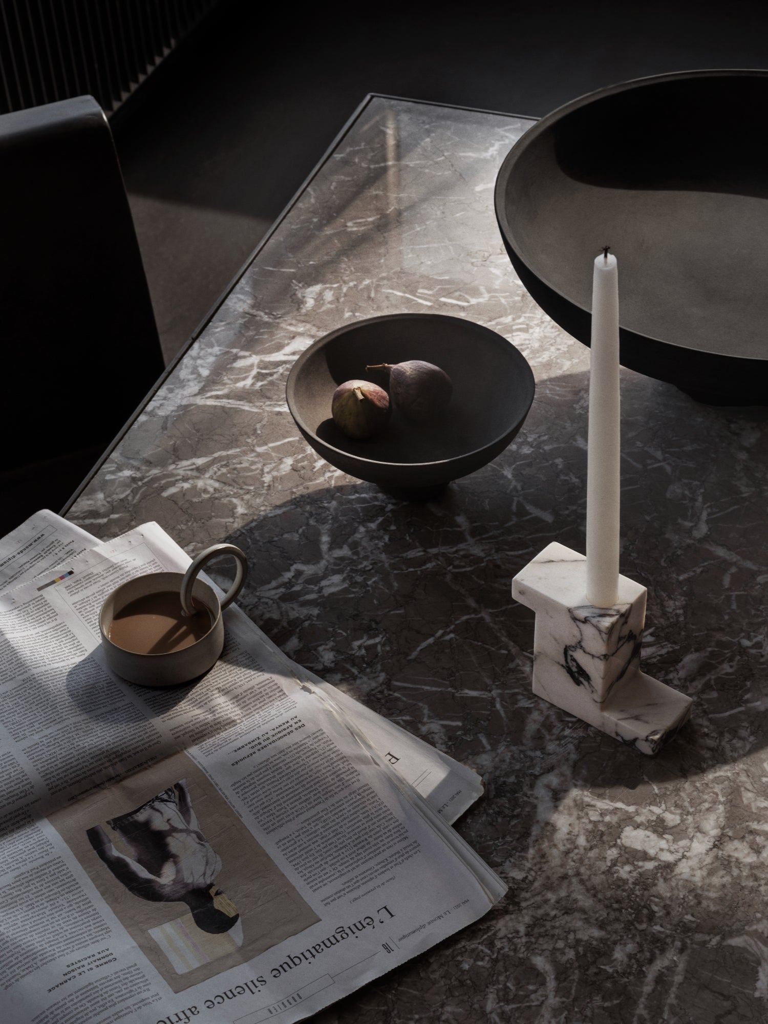 Brick Candle Holder - Calacatta by 101 CPH - THAT COOL LIVING