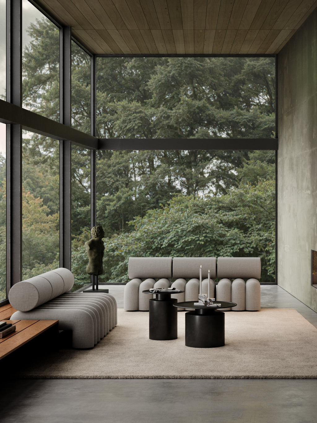 Brick Candle Holder - Calacatta