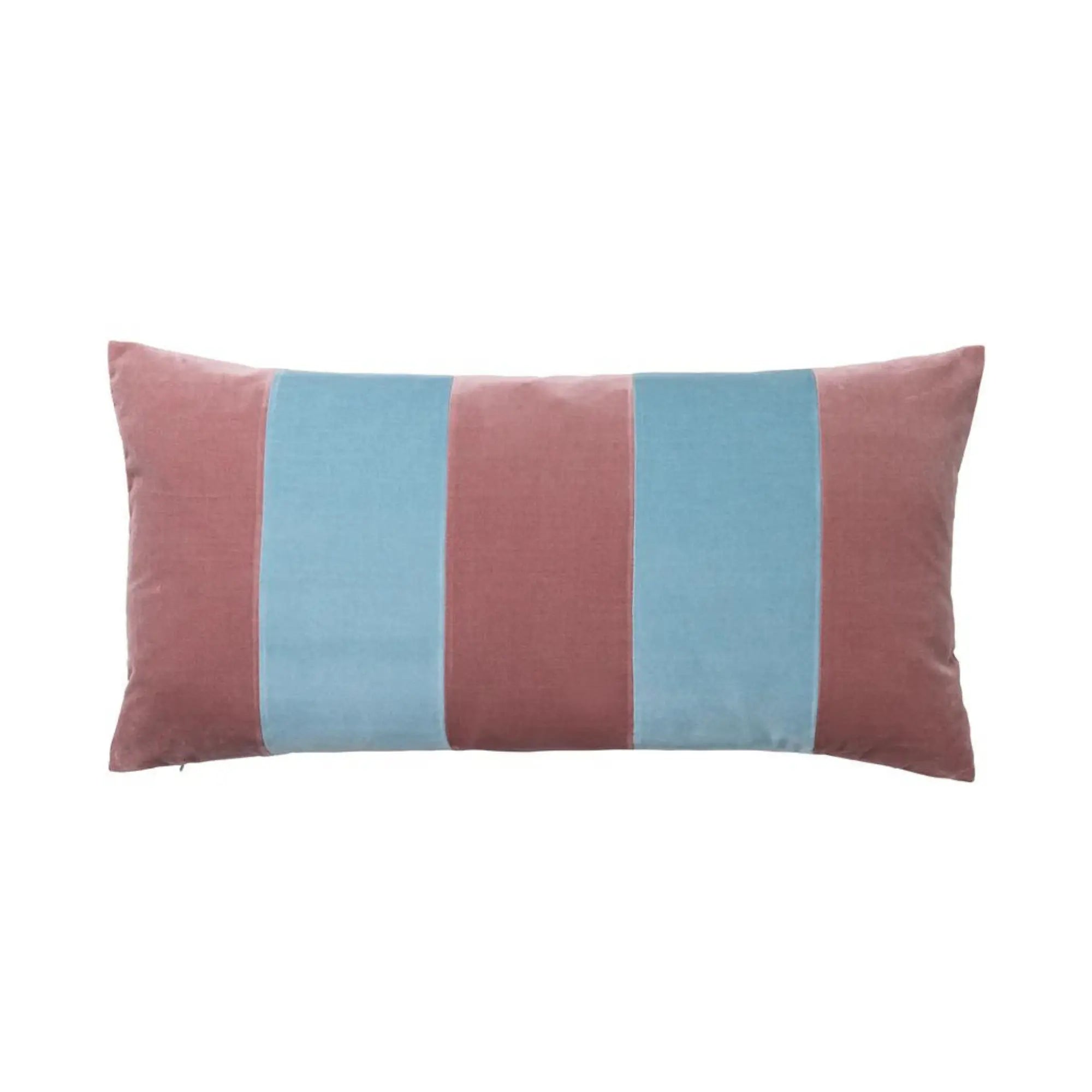  Soft and cozy cushion with elegant blue and white design 
