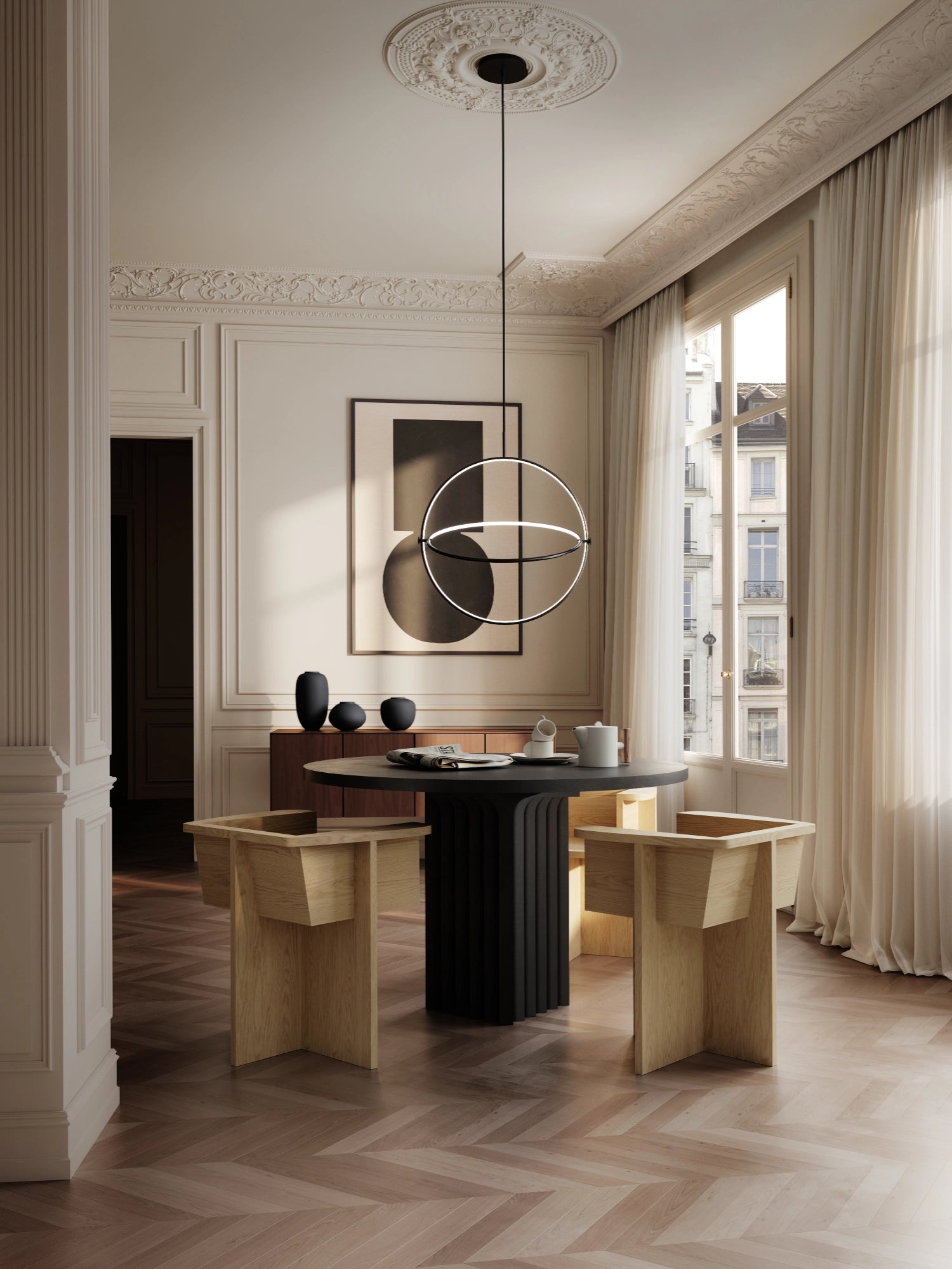 Arc Round Dining Table