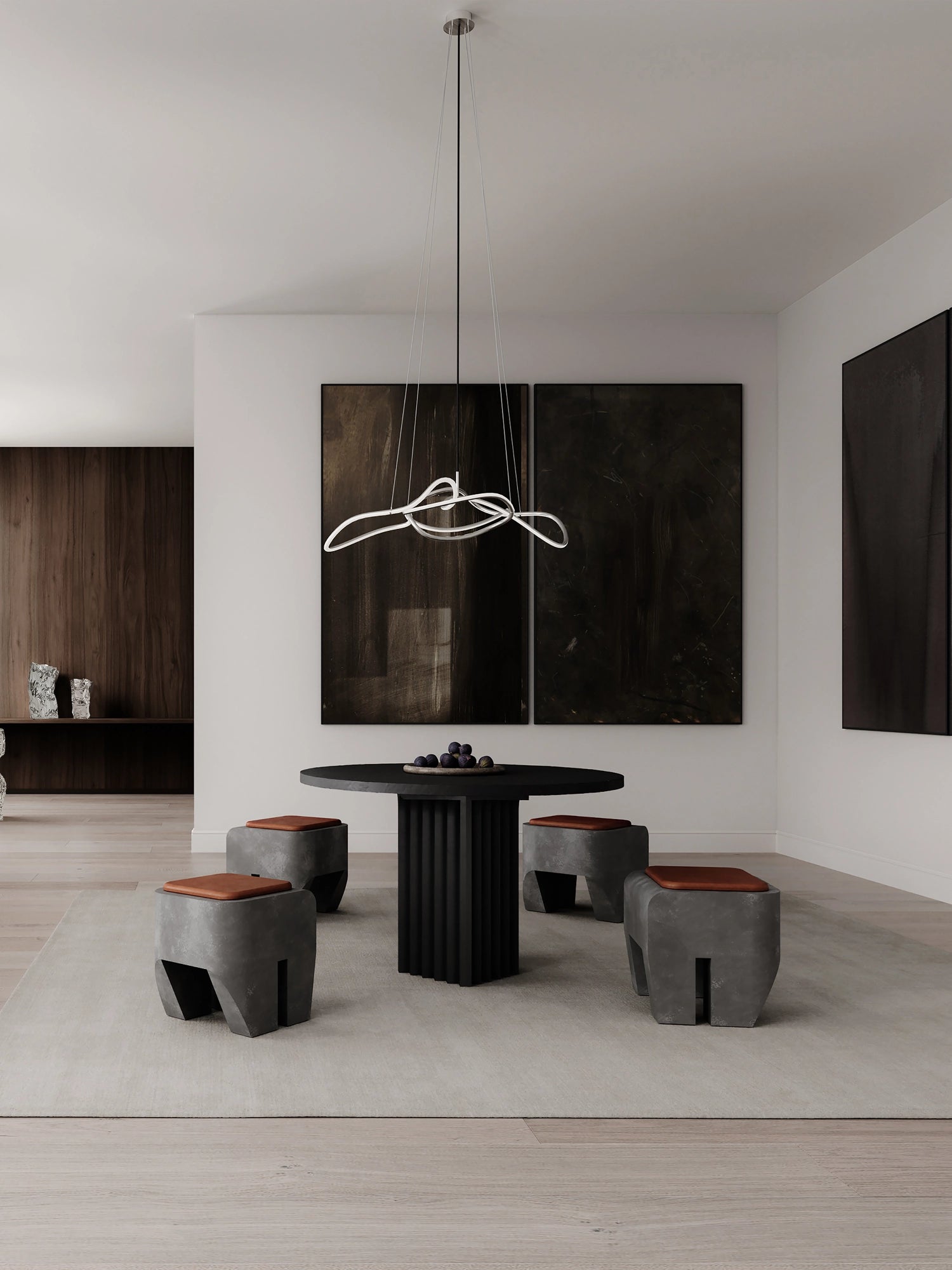 Arc Round Dining Table