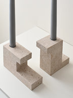 Brick Candle Holder - Calacatta