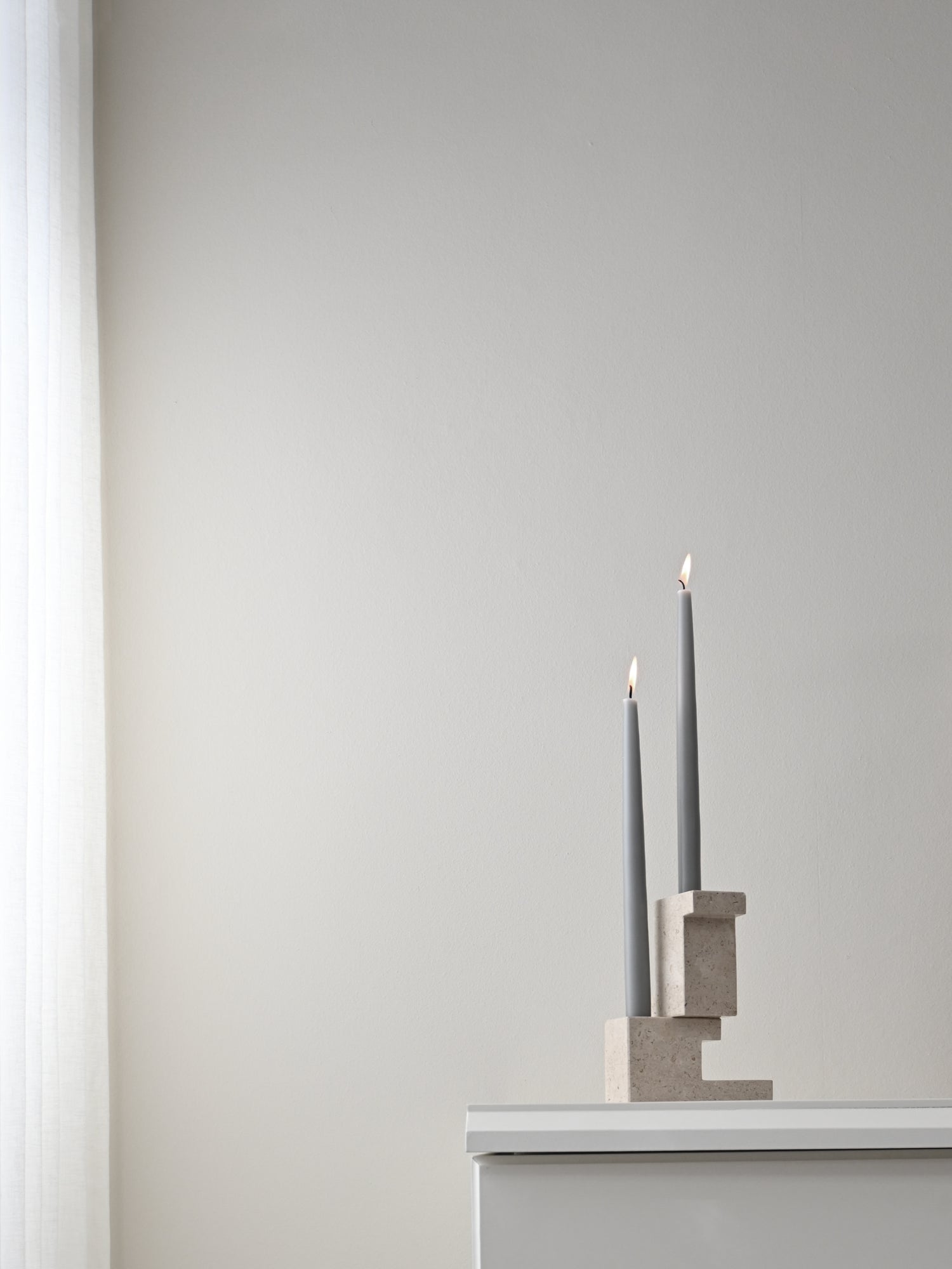 Brick Candle Holder - Calacatta by 101 CPH - THAT COOL LIVING