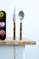 Bistrot Vintage Tortoise 4-Piece Cutlery Flatware Set