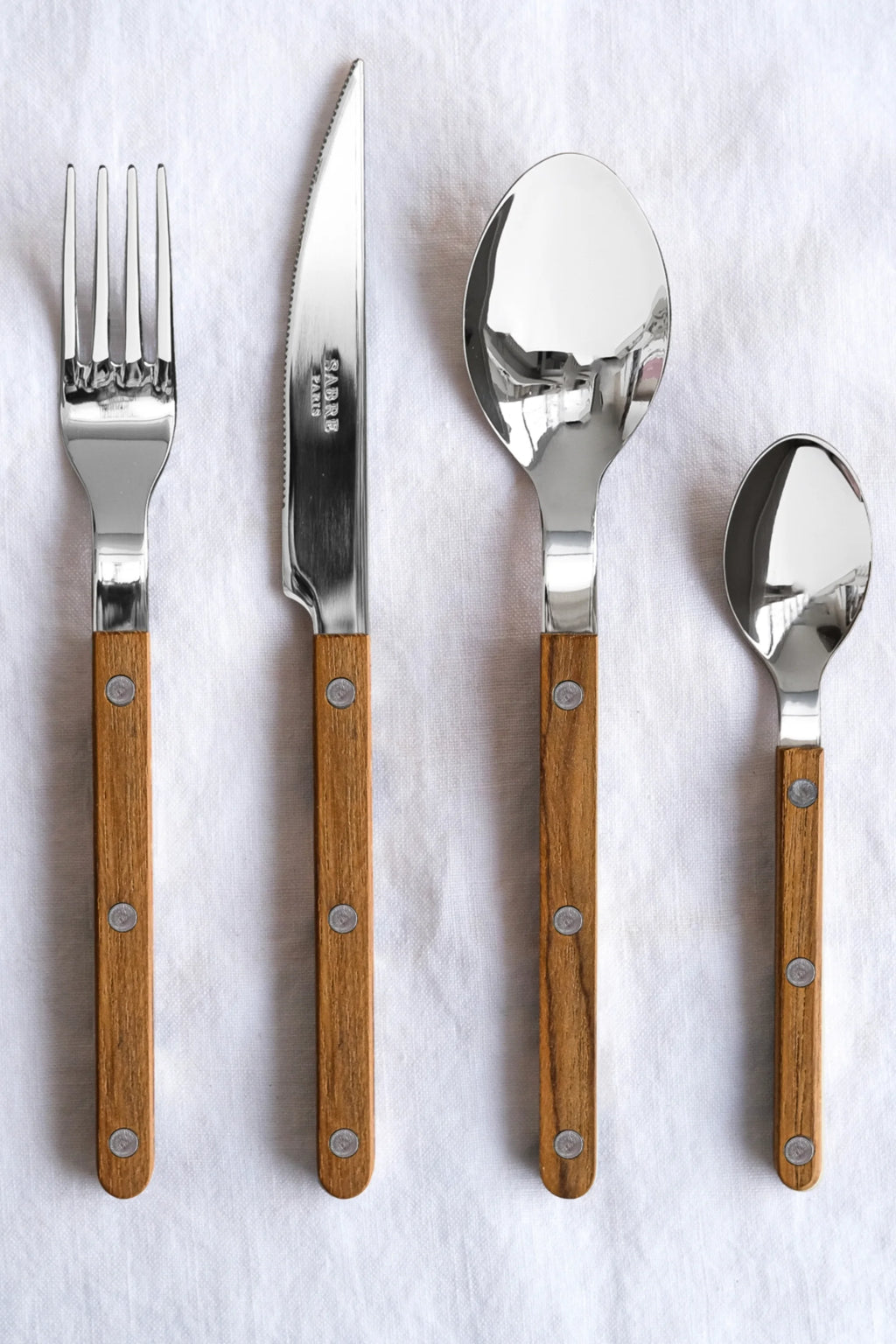 Bistrot Teak 4-Piece Cutlery Flatware Set