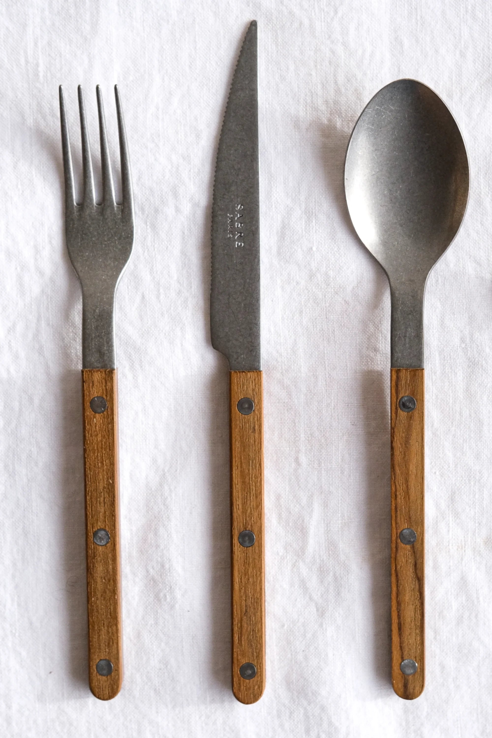 Bistrot Vintage Teak 5-Piece Cutlery Flatware Set