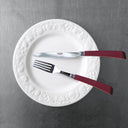Numéro 1 Cutlery Set - Elegant stainless steel knife, fork, and spoon set in a sleek black box