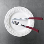 Numéro 1 Cutlery Set - Elegant stainless steel knife, fork, and spoon set in a sleek black box