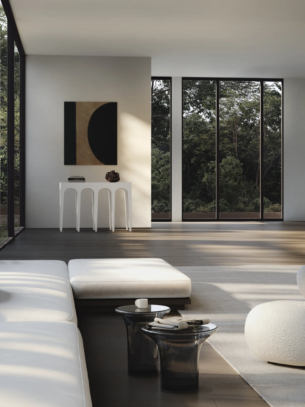 Trumpet Coffee Table - Glass