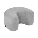 Living room setting with Ü Pouf in navy blue, adding a stylish touch