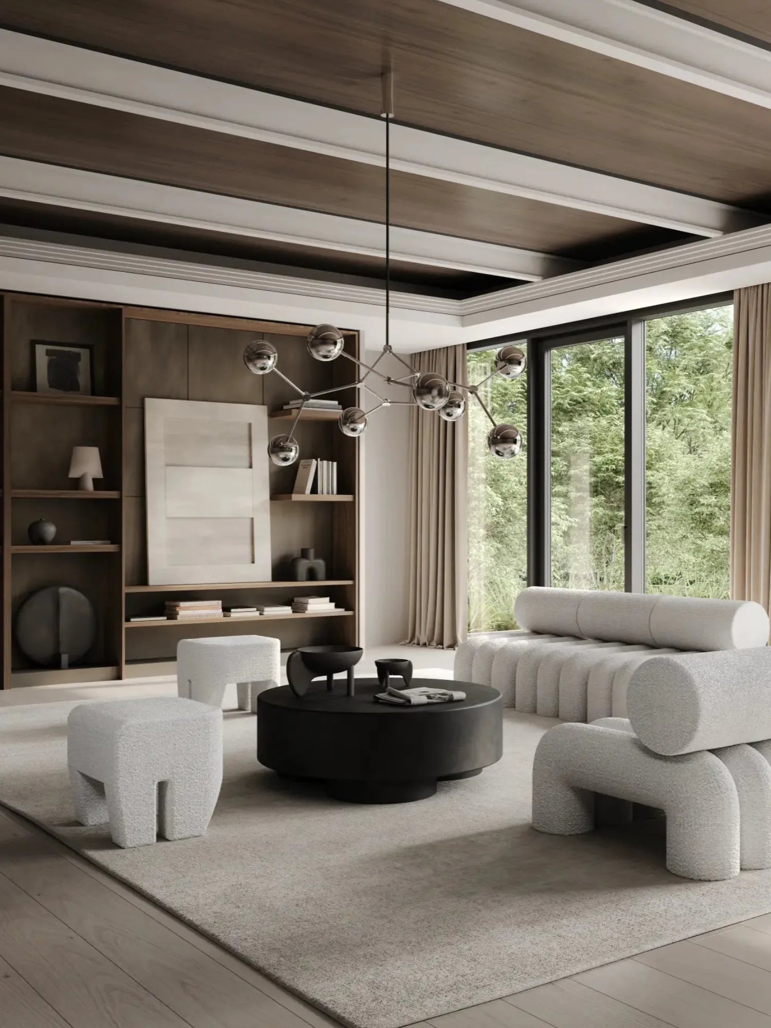 Drop Chandelier Globe - Chrome