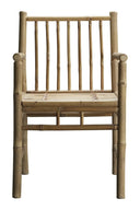 Outdoor Bamboo Dining Chair With Armrest - Set of 4 - THAT COOL LIVING
