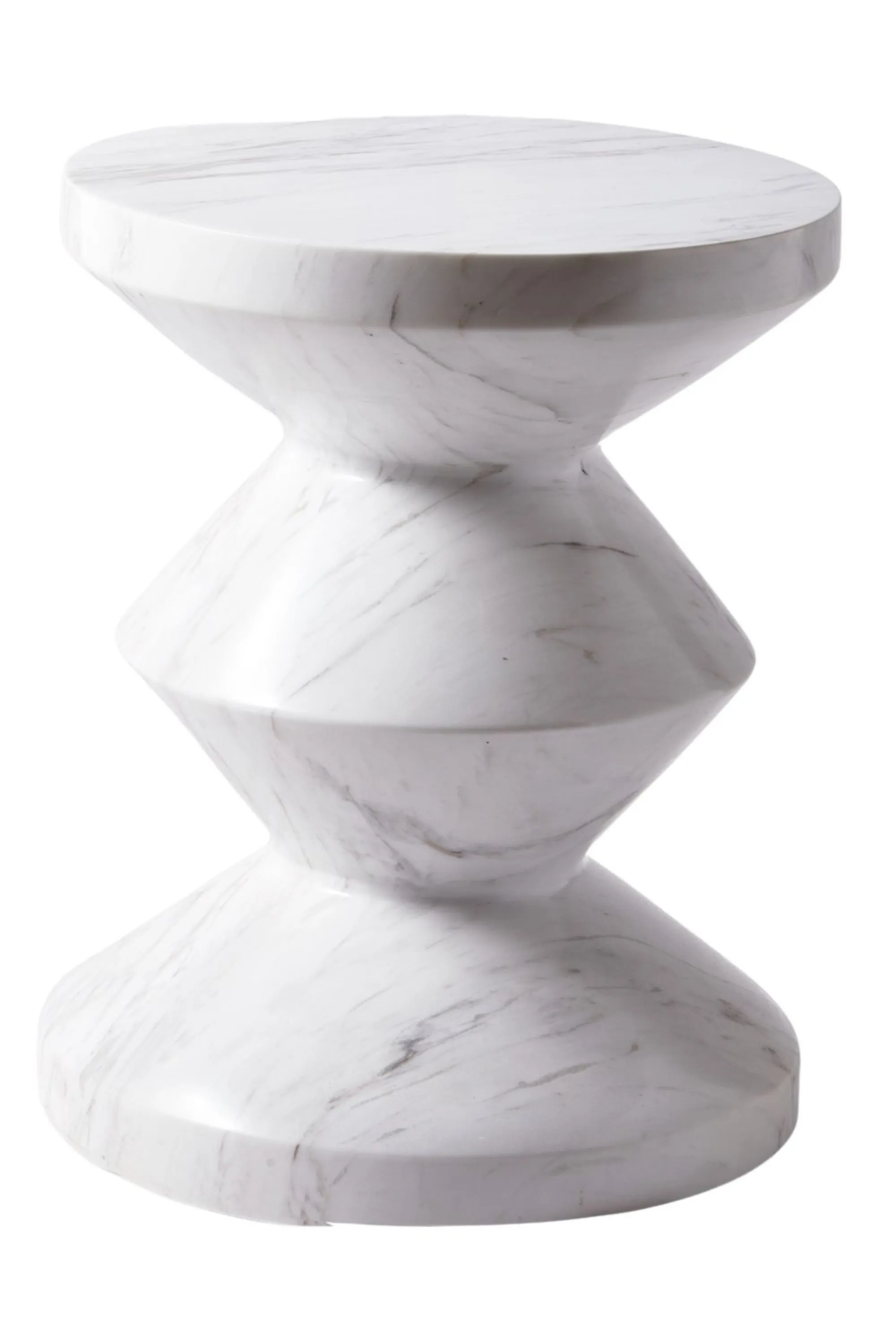 Marble Zig Zag Stool - THAT COOL LIVING