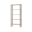 Teidi Shelving Unit 5-tier in espresso finish featuring sleek and contemporary look, ideal for storing books, decor, and more