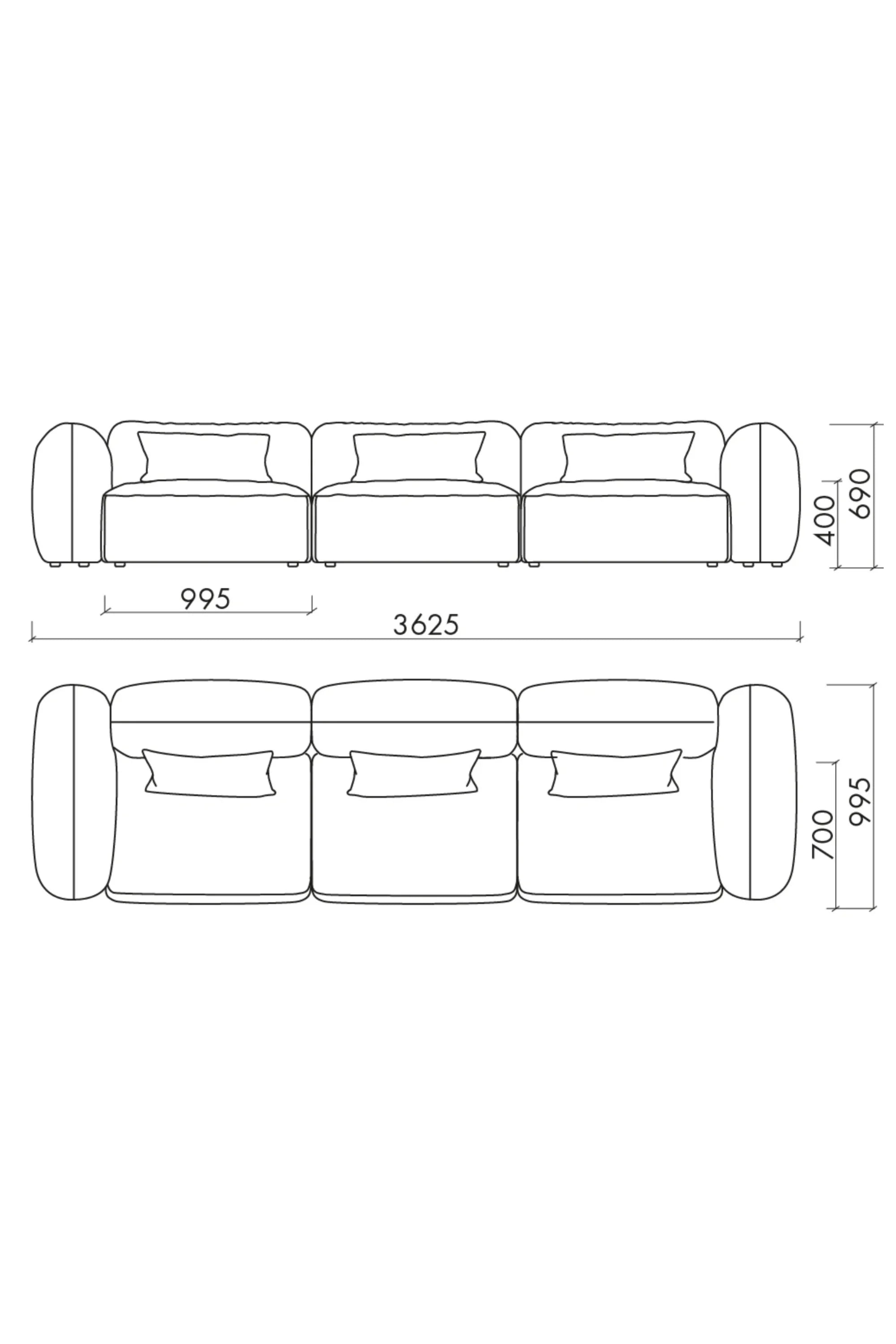 Yaro 4 Seater Sofa - THAT COOL LIVING