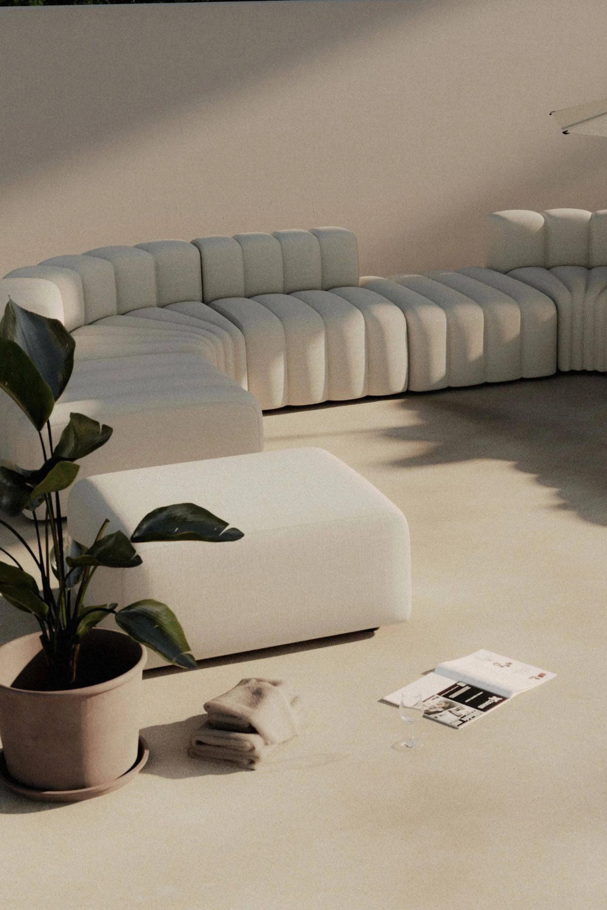Outdoor Studio Ottoman Classic