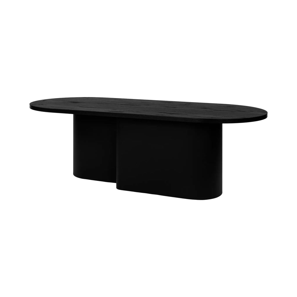 Modern and stylish Looi Coffee Table with wooden top and metal legs