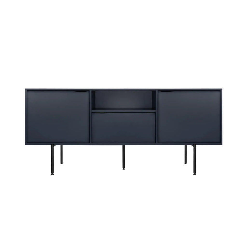 Bau Sideboard in oak finish with three drawers and two cabinets