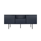 Bau Sideboard in oak finish with three drawers and two cabinets