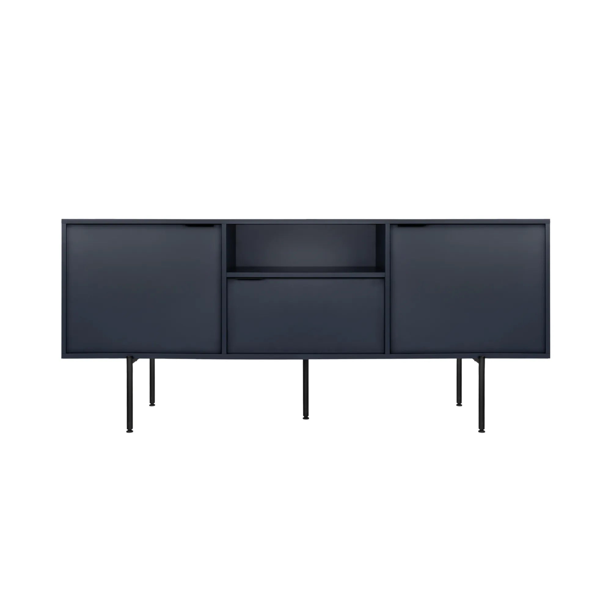 Bau Sideboard in oak finish with three drawers and two cabinets
