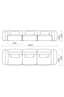 Yaro 4 Seater Sofa - THAT COOL LIVING