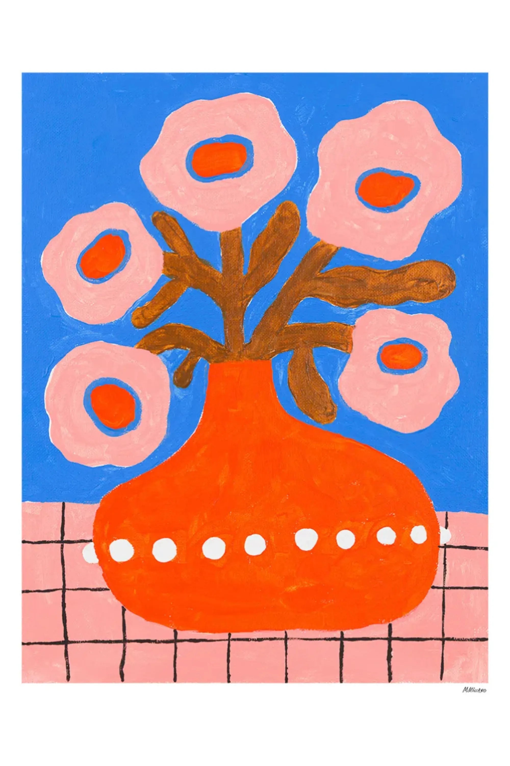 Flowers In a Pearl Vase - Art Print - THAT COOL LIVING