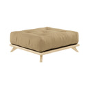 Modern and stylish Senza Stool with leather seat and sleek metal legs