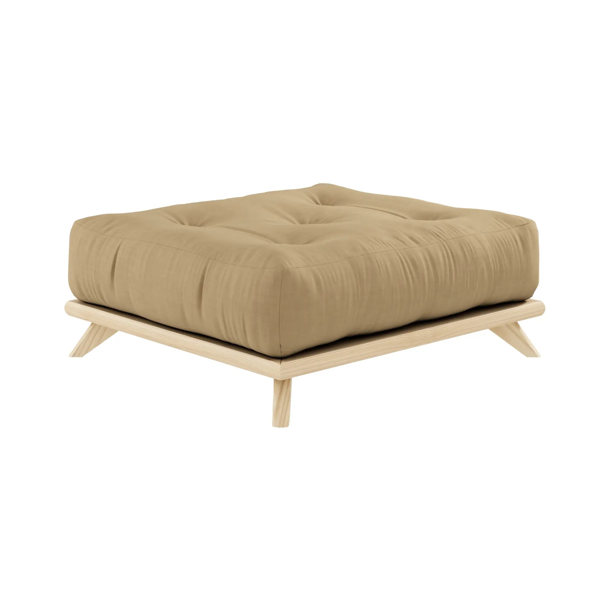Modern and stylish Senza Stool with leather seat and sleek metal legs