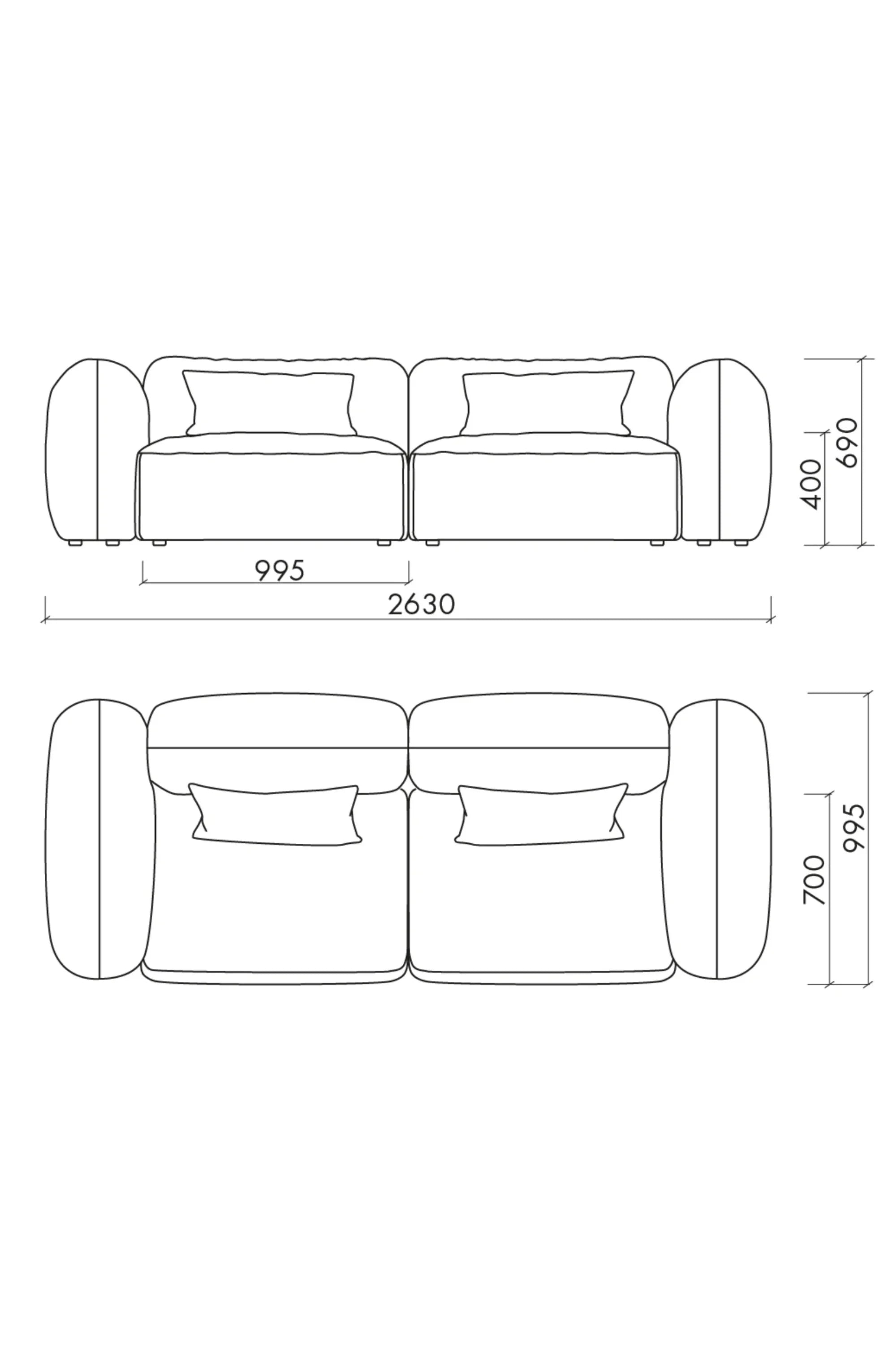 Yaro 3 Seater Sofa - THAT COOL LIVING