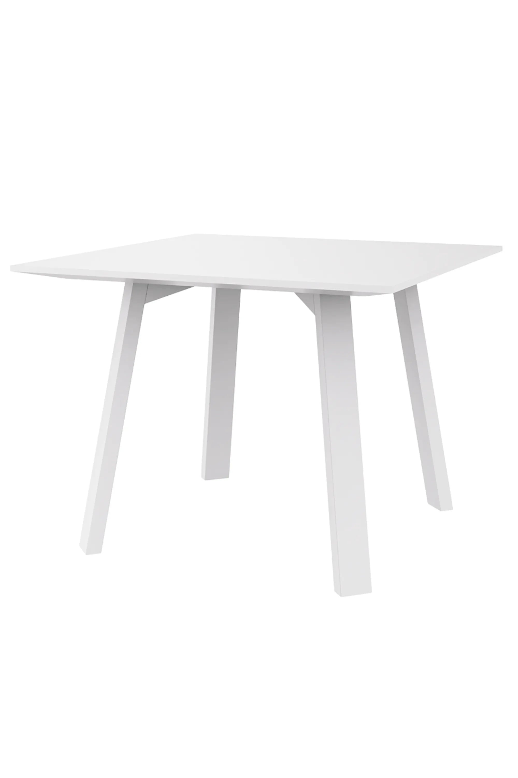Flat Dining Table - White - Square - THAT COOL LIVING