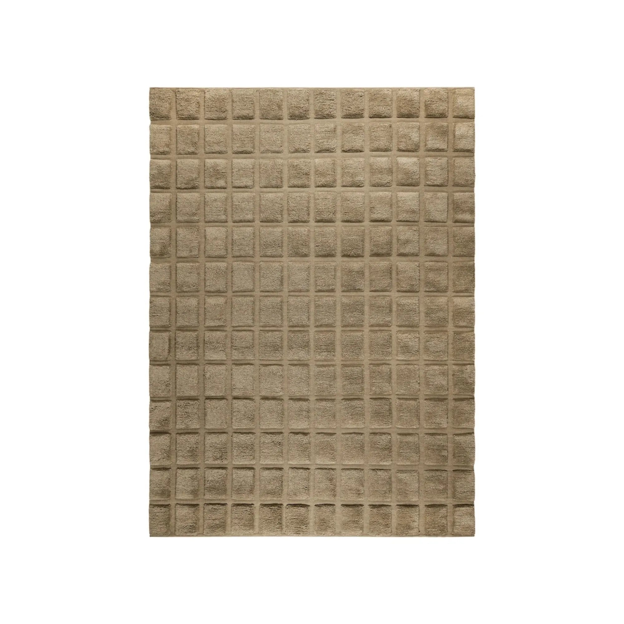 High-Quality Loha Wool Rug in Rustic Brown with Tribal Inspired Motifs