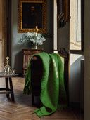 Chunky Mohair Throw Blanket