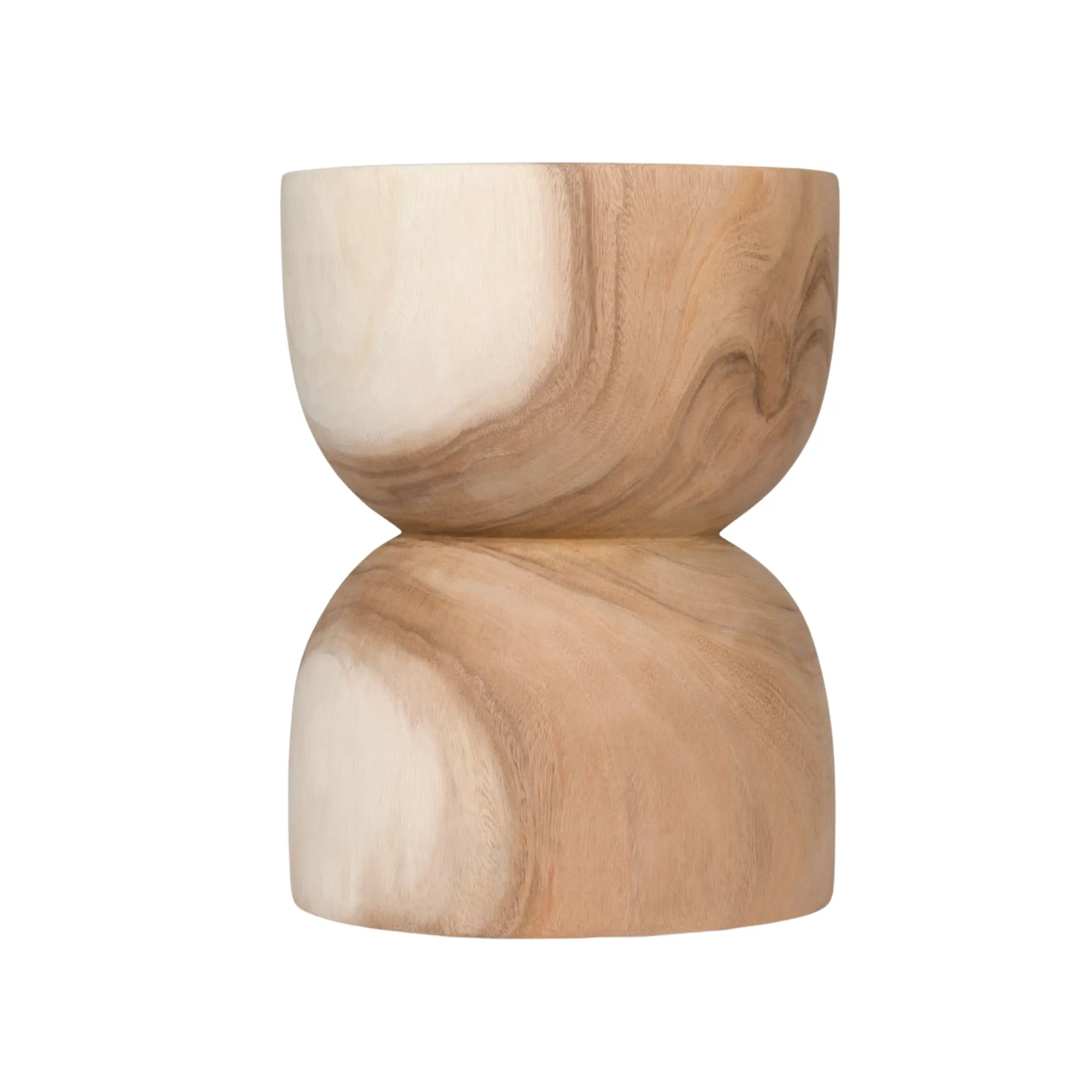 Modern and sleek stainless steel stool with durable leather cushion seat