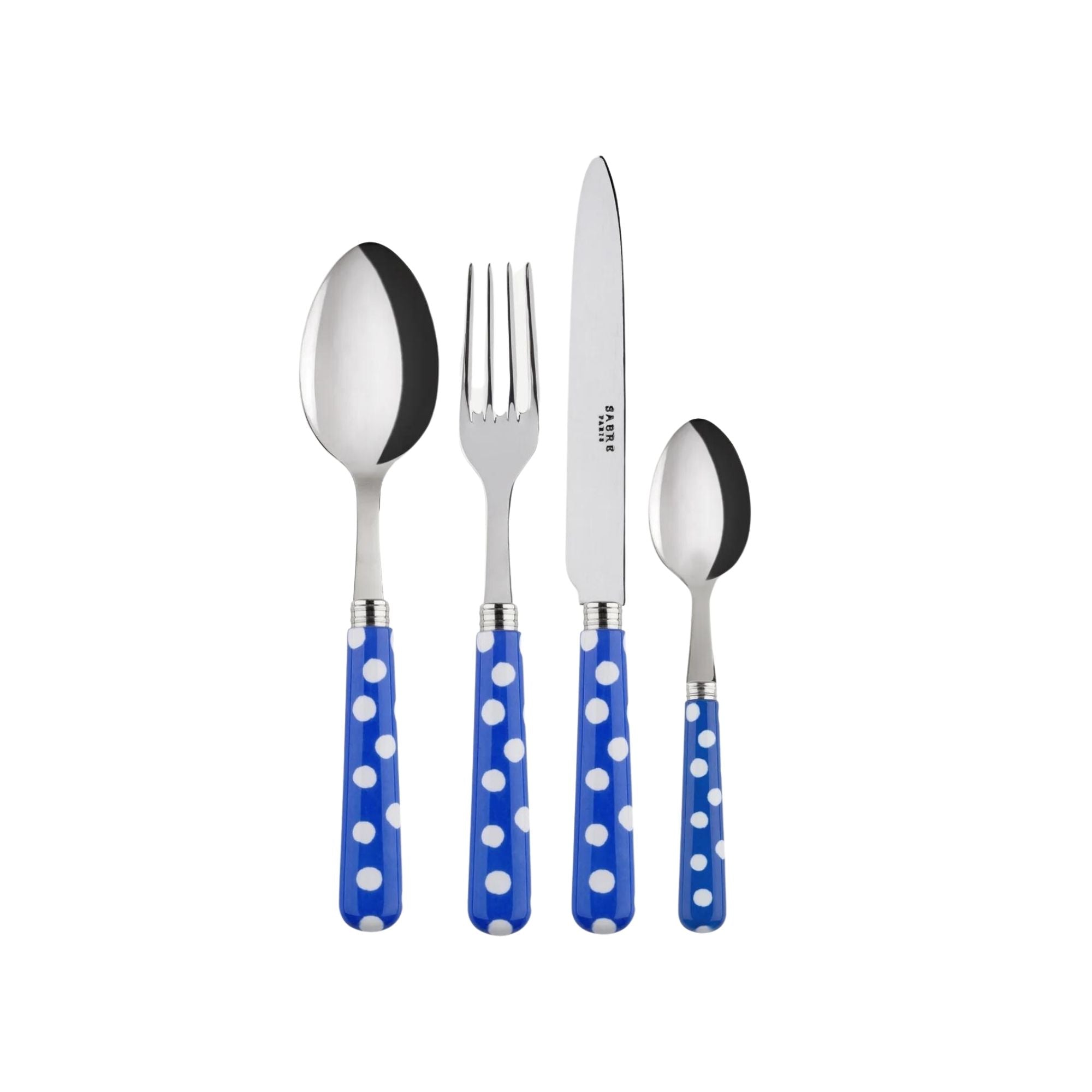 White Dots Cutlery Set - High Quality Silverware - THAT COOL LIVING