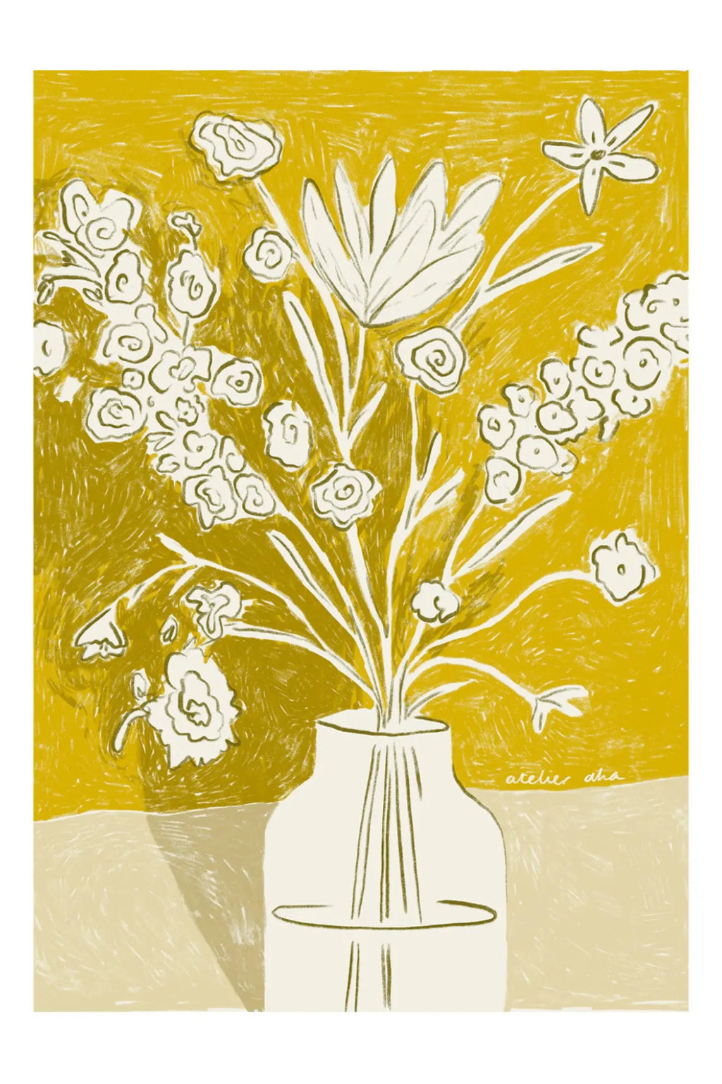 A Yellow Bouquet - Art Print - THAT COOL LIVING
