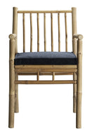 Outdoor Bamboo Dining Chair With Armrest - Set of 4 - THAT COOL LIVING