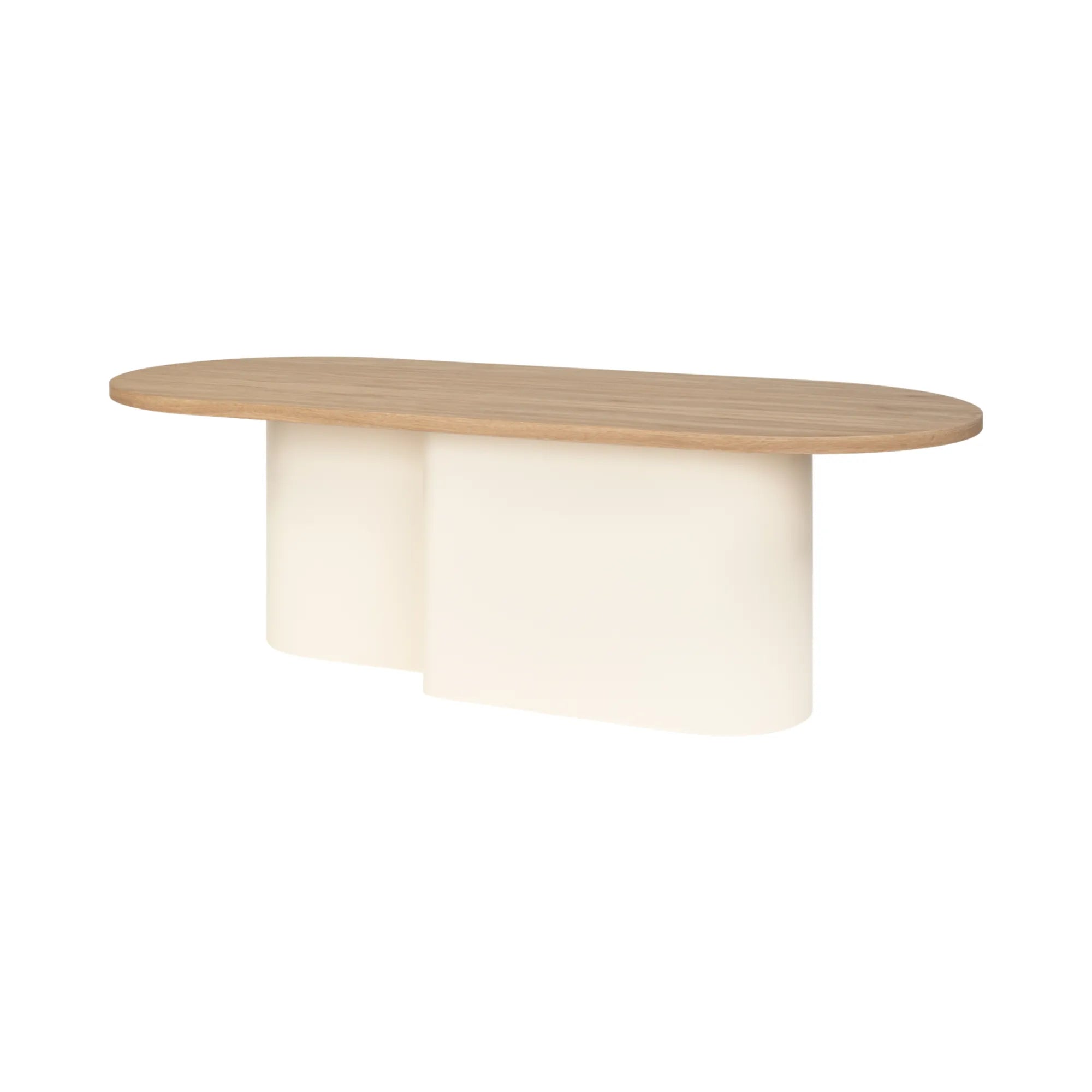  Elegant Looi Coffee Table in dark walnut finish with metal accents