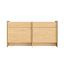 Hido Sideboard with natural wood finish and two sliding doors