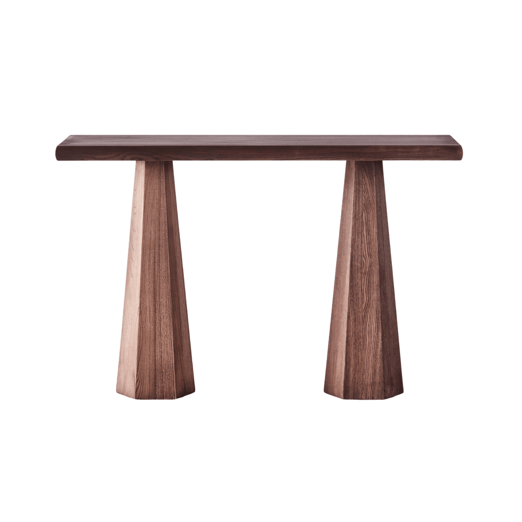Hexagon Console Table Stained Ash - THAT COOL LIVING