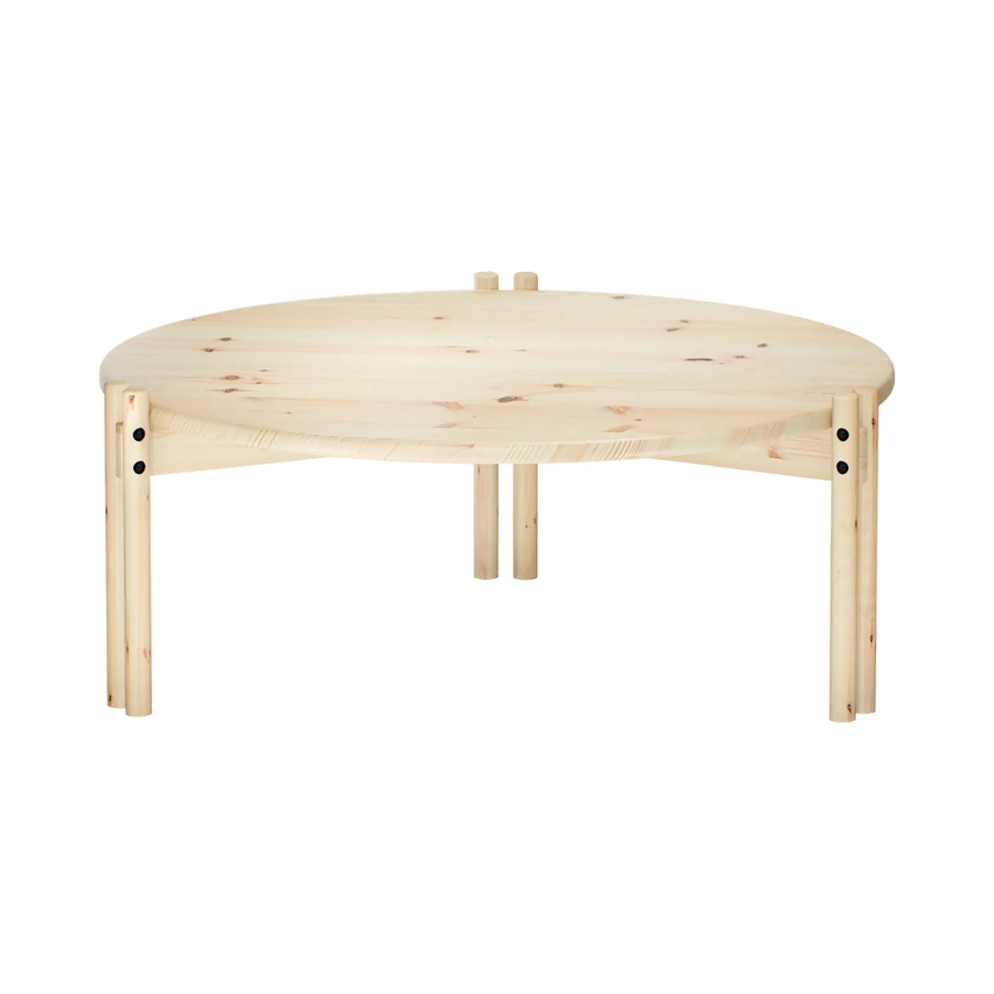 Sticks Low Coffee Table in natural wood finish with sleek design